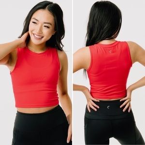 Zyia Red Stronger Crop Tank